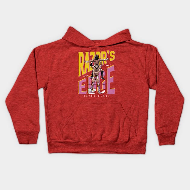 Razor Ramon Razor's Edge Kids Hoodie by MunMun_Design